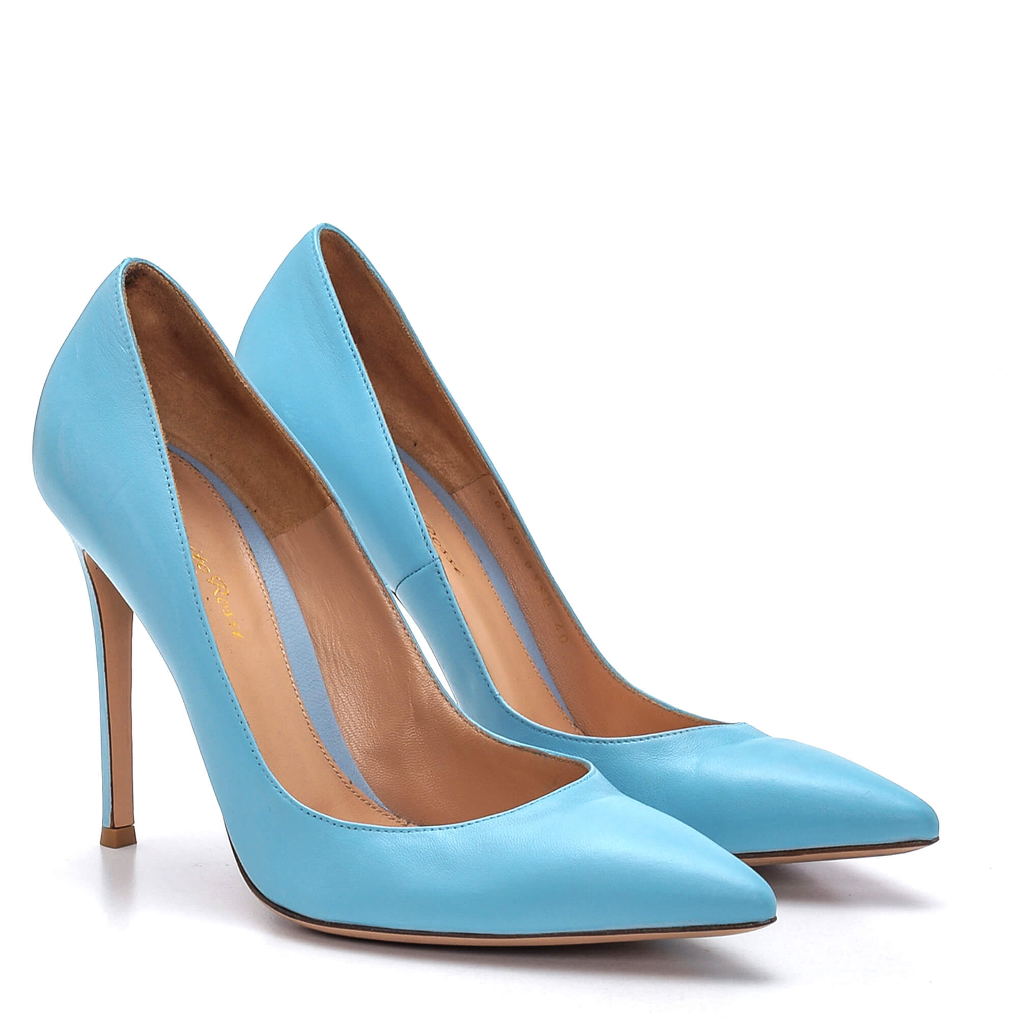 Gianvito Rossi - Blue Leather 105 Pumps  